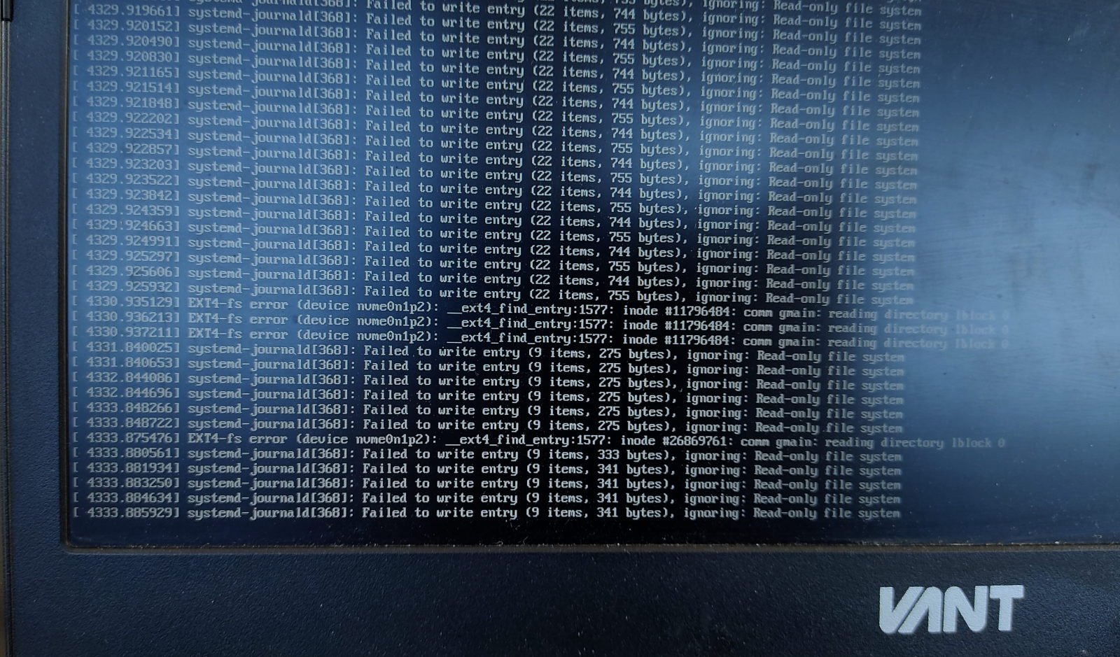 Portátil VANT crash - Filesystem corruption cuelgues_vant_03